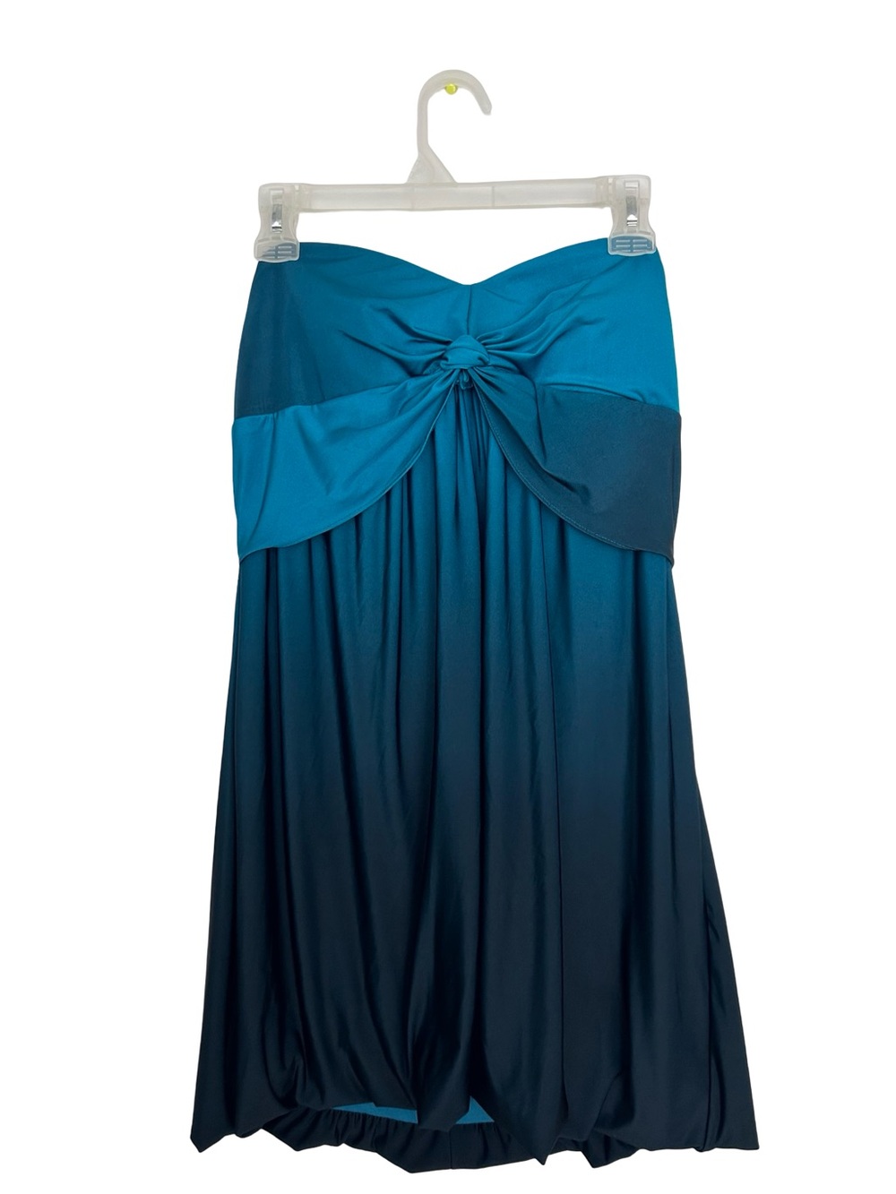 le chateau Gradient Teal Mini Dress